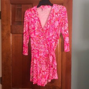 Lilly Pulitzer wrap romper
